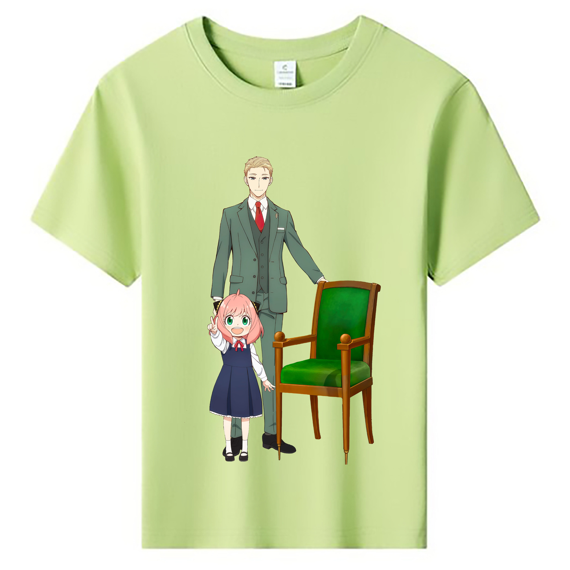 （画像用） SPY×FAMILY间谍家家酒 綿100％キッズTシャツ（フロントプリント）